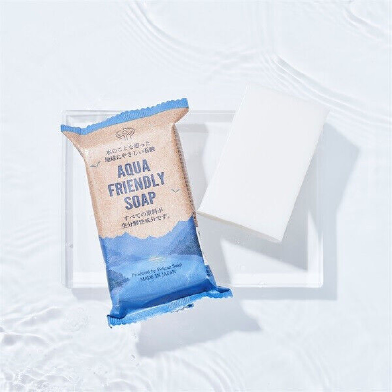 Pelican Aqua Friendly Soap зволожуюче мило для обличчя з ферментами та каррагінаном, 100 г