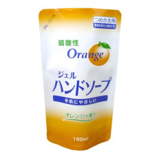 Rocket Soap Gel Hand Soap гель-мило для рук слабкокислотне, з ароматом апельсина, поповнення 190 мл для дозатора